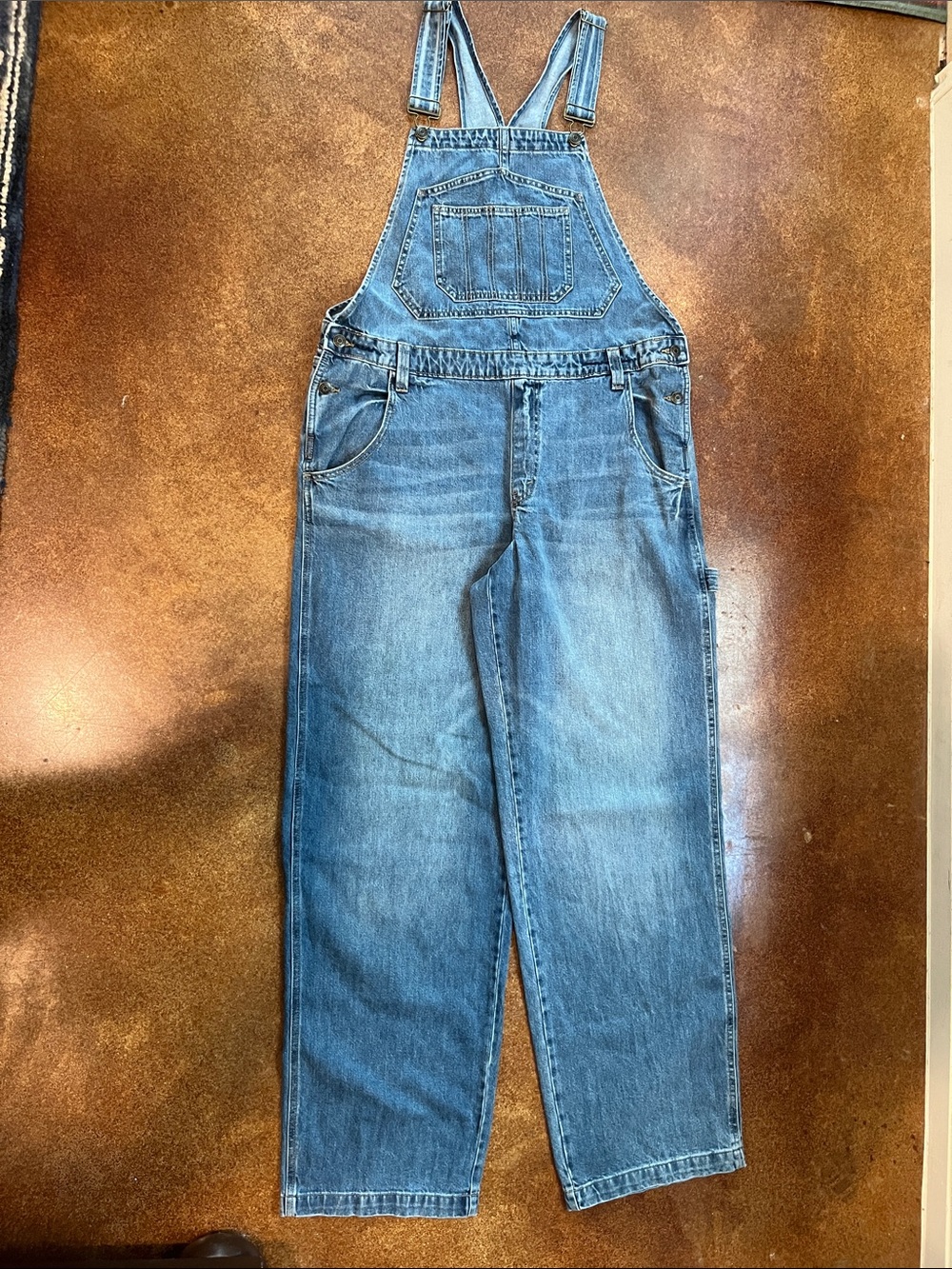 wild fable Light Blue Relaxed Denim Overalls